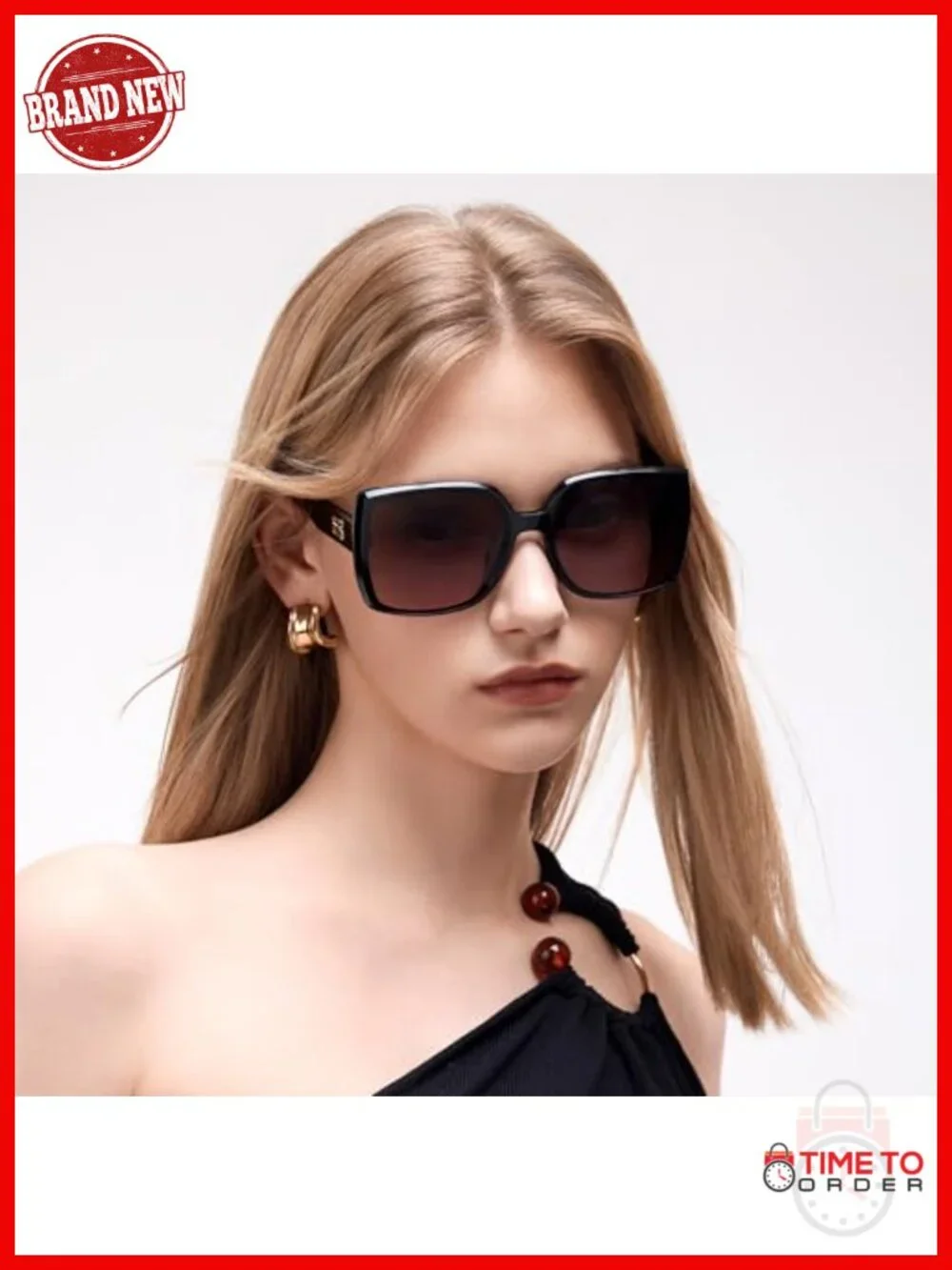 Oversized Polarized UV400 Sunglasses - Durable Acetate Frames & Nylon HD Lenses